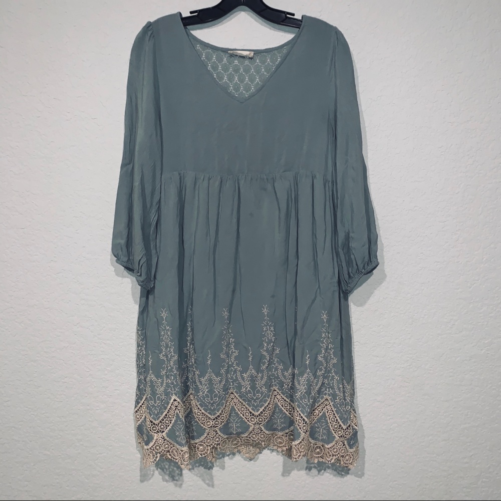 ALTAR’D STATE | 3/4 sleeve boho dress small